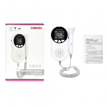 CONTEC 10A(LED) Baby Sound Monitor Pocket Fetal Doppler