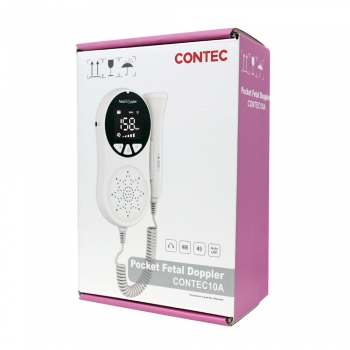 CONTEC 10A(LED) Baby Sound Monitor Pocket Fetal Doppler