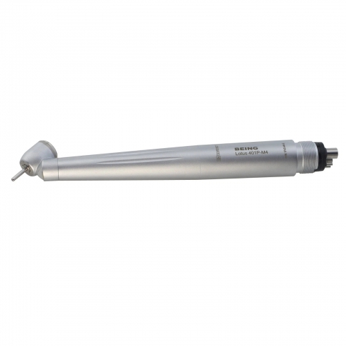 BEING 401P45‑M4E Dental 45‑Degree Surgical Turbine Handpiece with 4‑Hole & LED Lamp