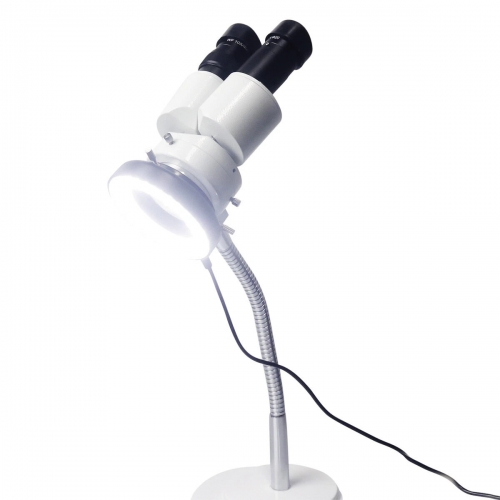 HAYEAR 10X Magnification Dental Lab Binocular Microscope with Adjustable LED