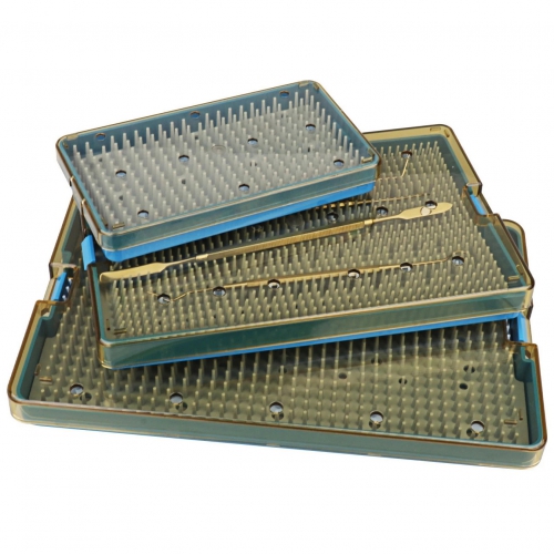 3Pcs Dental Autoclavable Sterilization Tray Silicone Disinfect Box