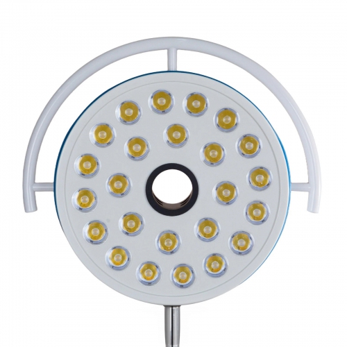 72W Floor Standing Dental Operation Light With 24 Cold Light Led Bulbs