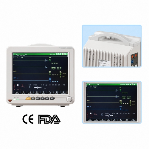 SINNOR SNP9000N 12'' Patient Monitor 6 Parameters (ECG, RESP, TEMP, NIBP, SPO2, PR)