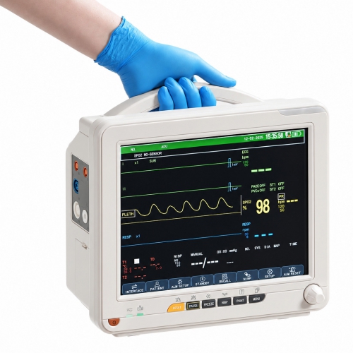 SINNOR SNP9000N 12'' Patient Monitor 6 Parameters (ECG, RESP, TEMP, NIBP, SPO2, PR)
