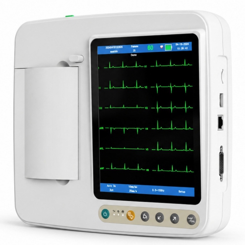 SINNOR ECG906 12-Lead Electrocardiograph ECG/EKG 6 Channels Display