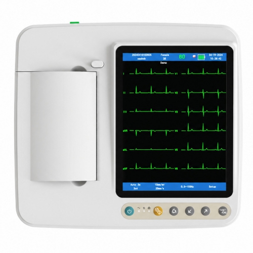 SINNOR ECG906 12-Lead Electrocardiograph ECG/EKG 6 Channels Display