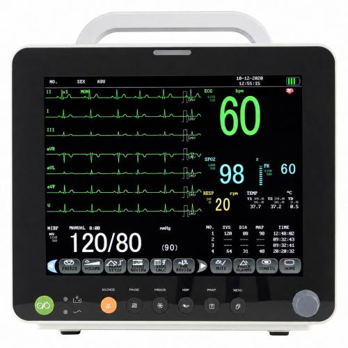 12 Inch Multi-parameter Patient Monitor ECG/RESP/TEMP/NIBP/SPO2/PR