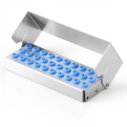 30 Holes Dental Bur Holder Disinfection Block Case Box / Stand