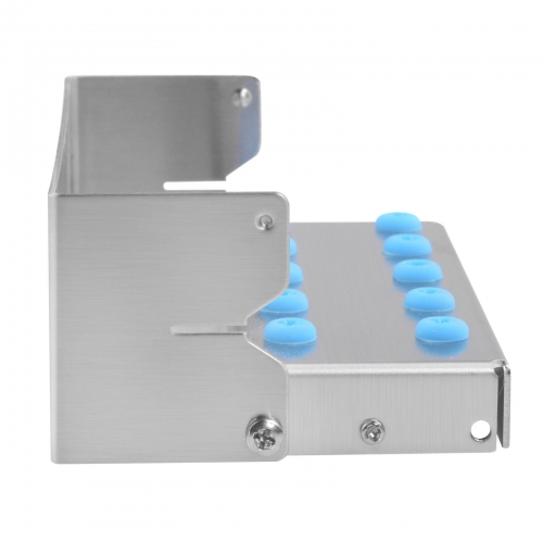 3 Pcs 10 Hole Stainless Steel Bone Bur Block Box, Dental Drill Holder