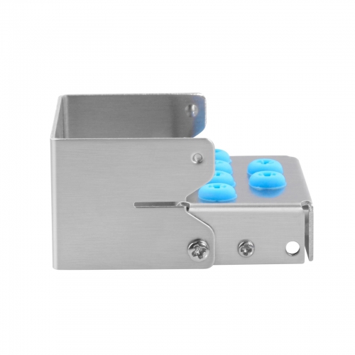 3Pcs 6 Hole Dental Bur Holder, Stainless Steel Bone Drill Block Box