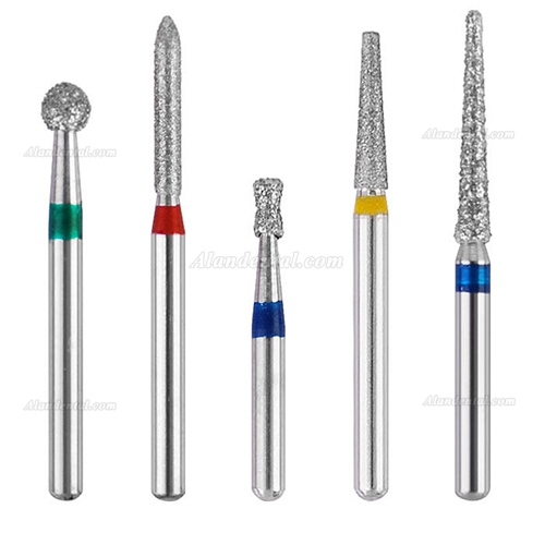 50 Pcs Dental Diamond Burs FG 1.6mm For High Speed Handpiece 10 Boxes