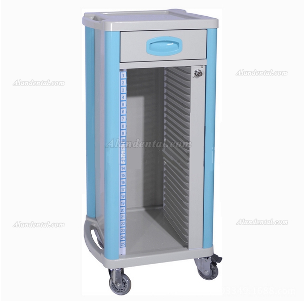 ZL® ZL-J-B70 Mobile Dental Records Cabinets Medical Lab Use ABS 