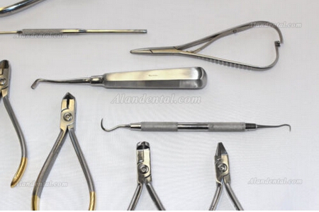 Set of Orthodontic Instruments of 12 Pieces