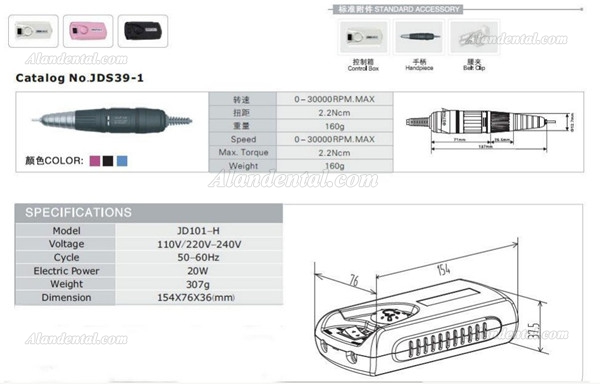 JSDA® JD101-H Portable Micro Motor 2,5000rpm