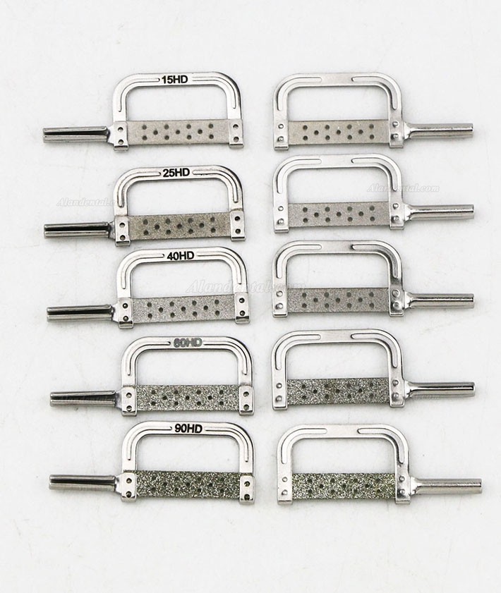 Dental 4:1 Contra Angle Handpiece For IPR Strips - With Interproximal Enamel Strips & Gauge