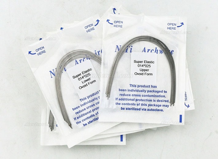 US 100 Pcs Dental Orthodontic Rectangular Super Elastic Niti
