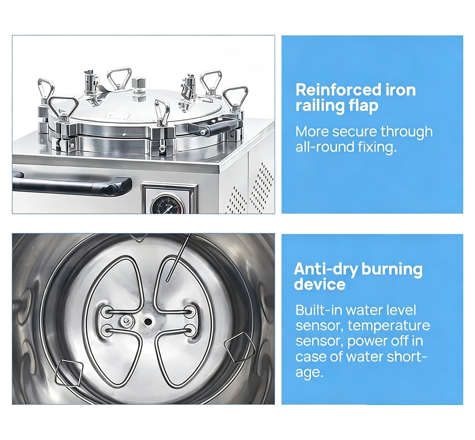 35L/50L/75L/100L Vertical Dental Pressure Steam Autoclave Sterilizer 