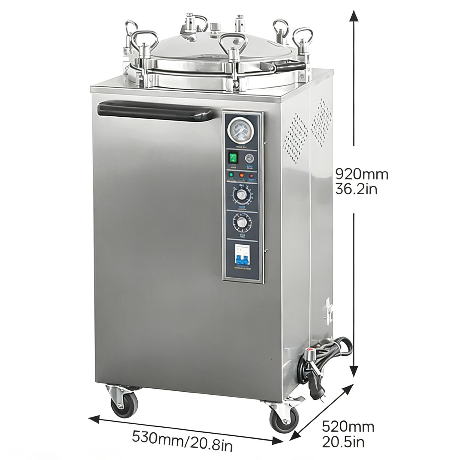 35L/50L/75L/100L Vertical Dental Pressure Steam Autoclave Sterilizer 