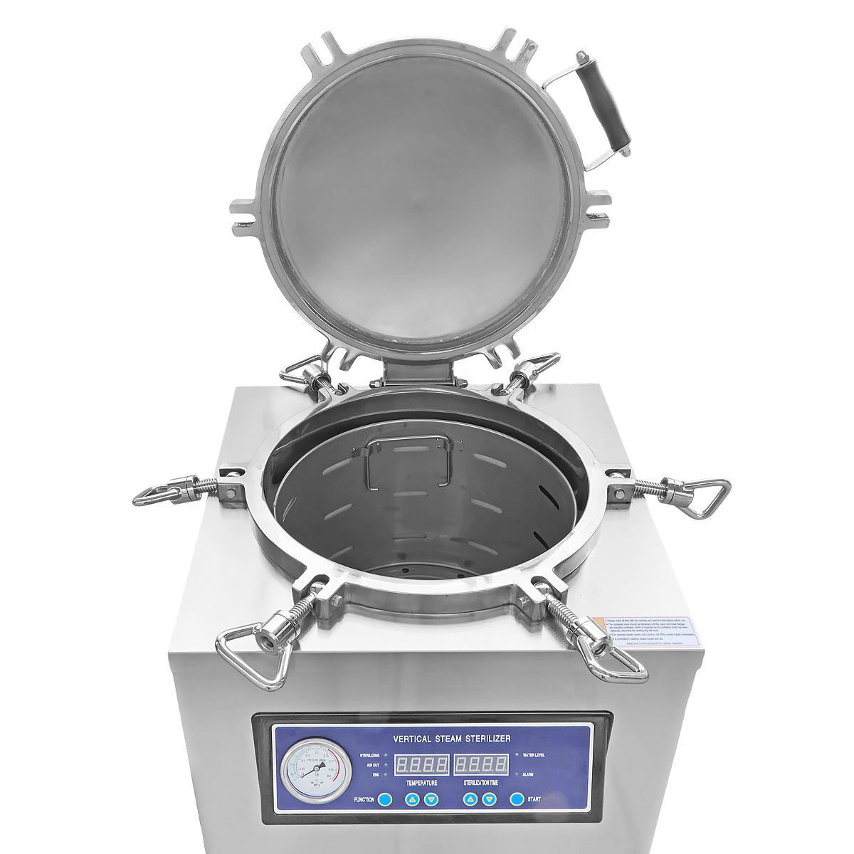 35L Dental Vertical Autoclave Steam Sterilizer with Digital Control Panel