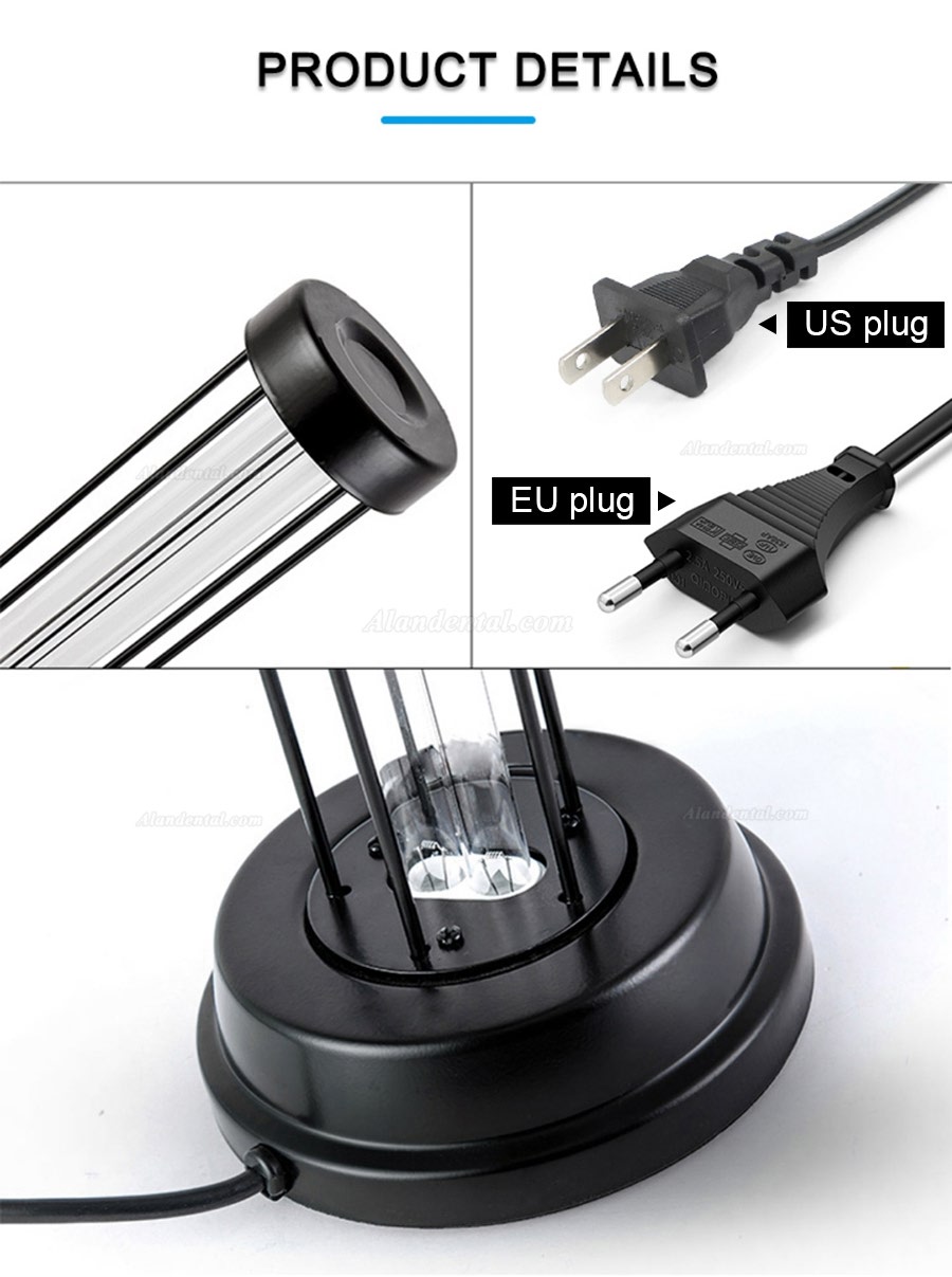 38W Ultraviolet Sterilization Germicidal Light – Black Home Lamp With Quartz Features