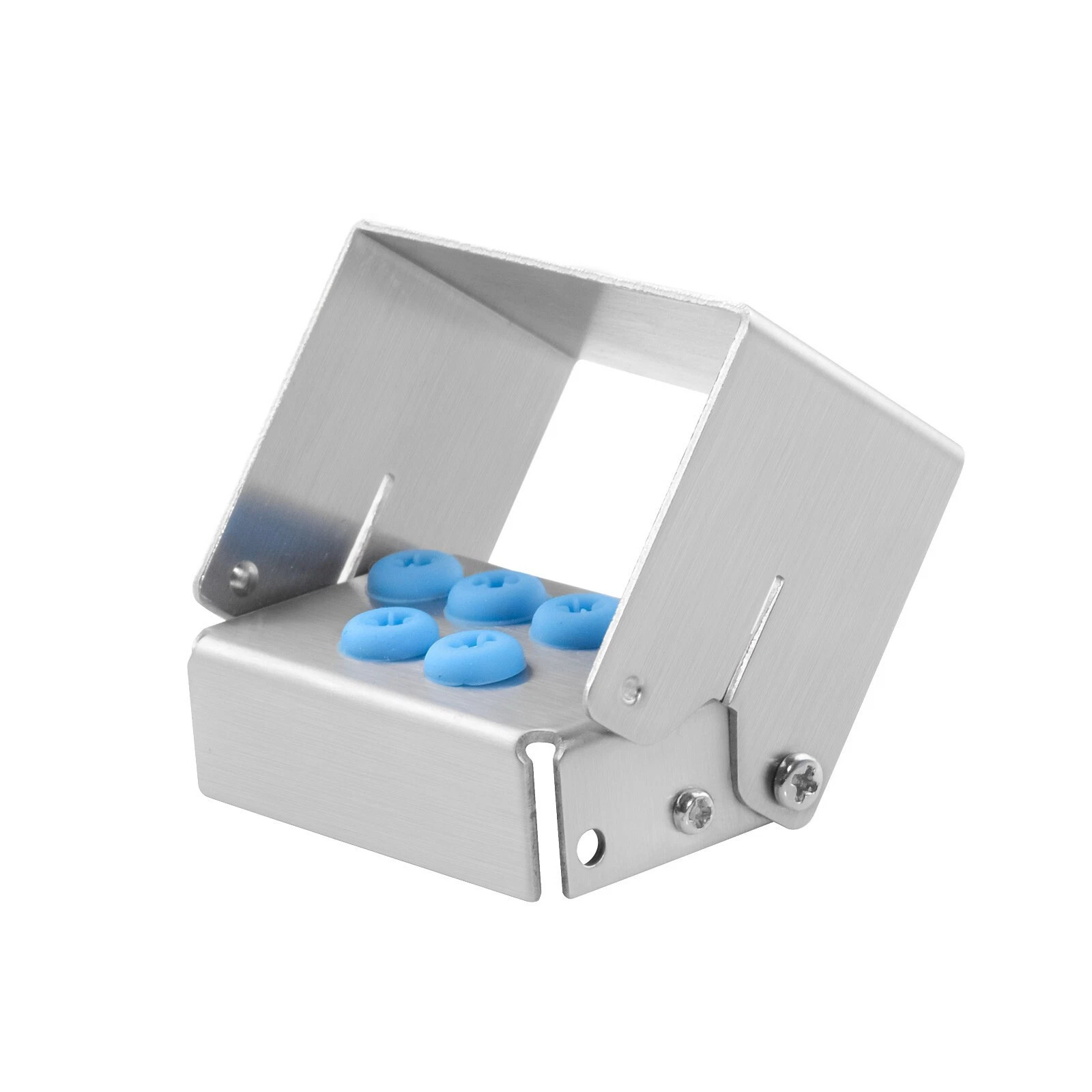 3Pcs 6 Hole Dental Bur Holder, Stainless Steel Bone Drill Block Box
