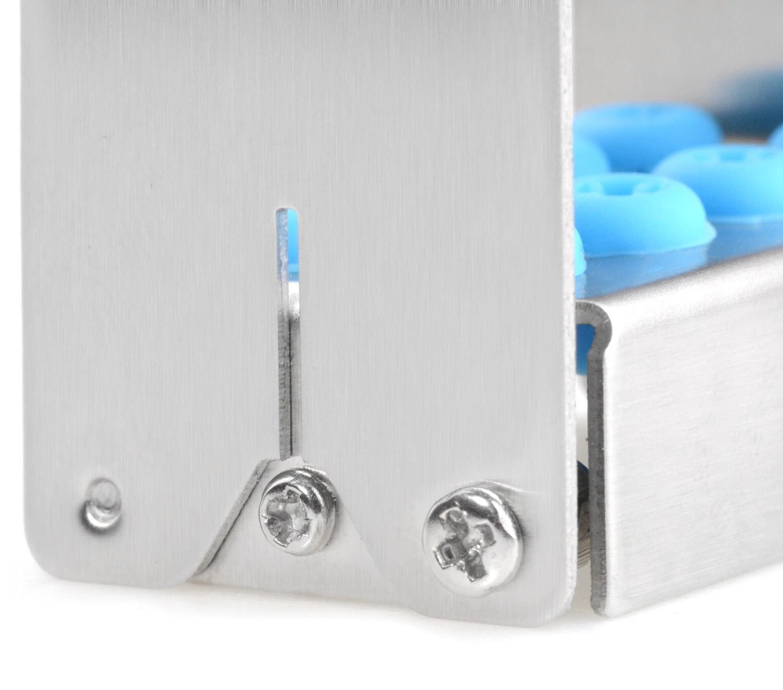 3Pcs 8 Hole Dental Bur Holder, Stainless Steel Bone Drill Block Box