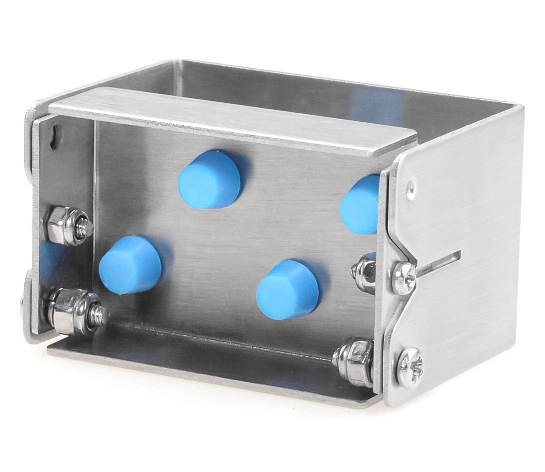 3Pcs 8 Hole Dental Bur Holder, Stainless Steel Bone Drill Block Box