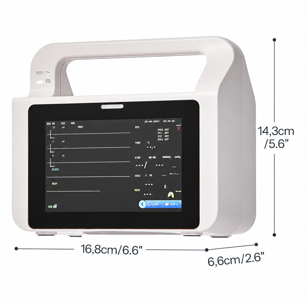 Dental Multi-parameter Patient Monitor With 5 inch Touch Screen 6 Parameters Display
