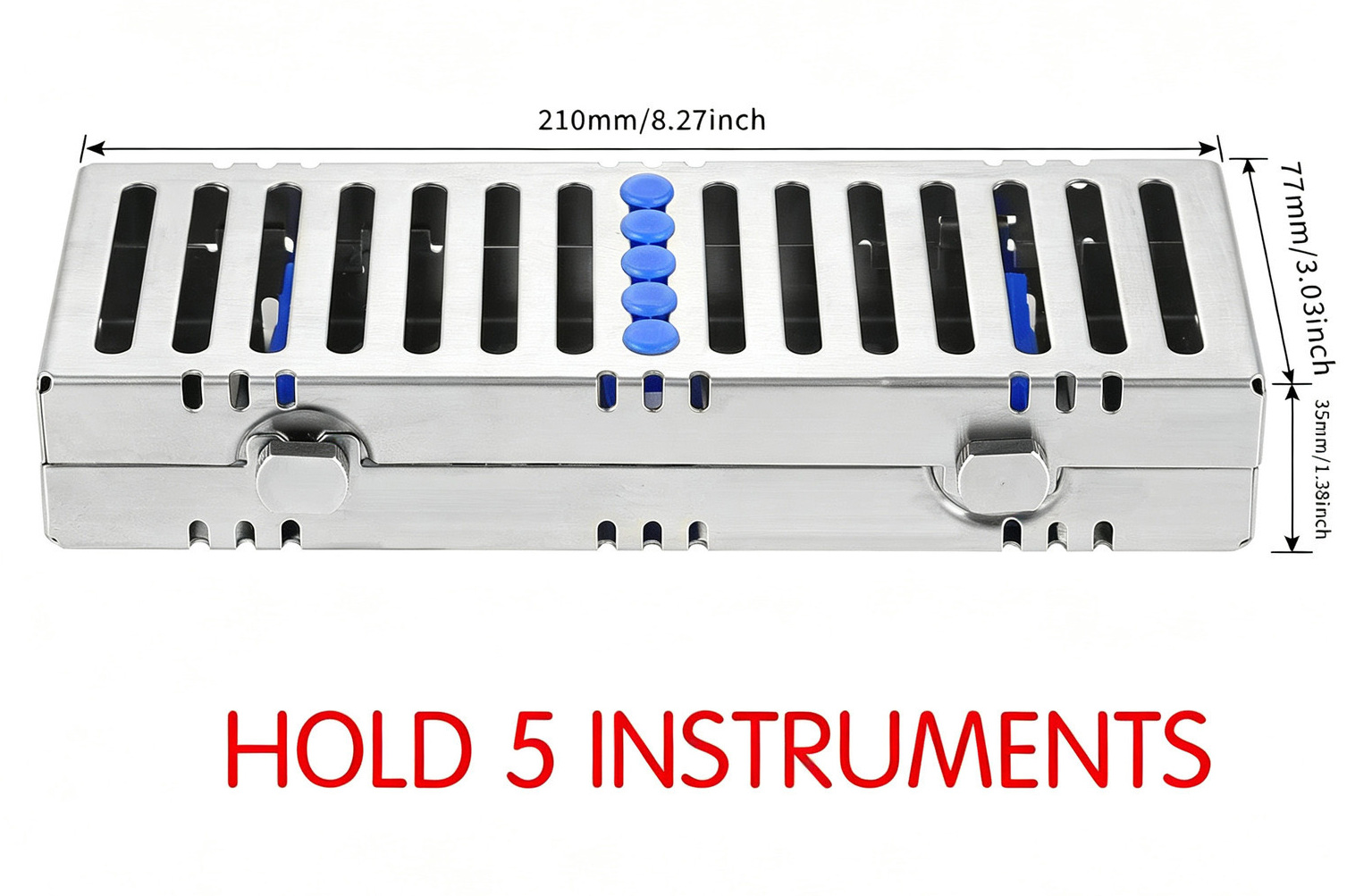 5-Piece Dental Instrument Autoclave Box (Single box holds 5 dental instruments)