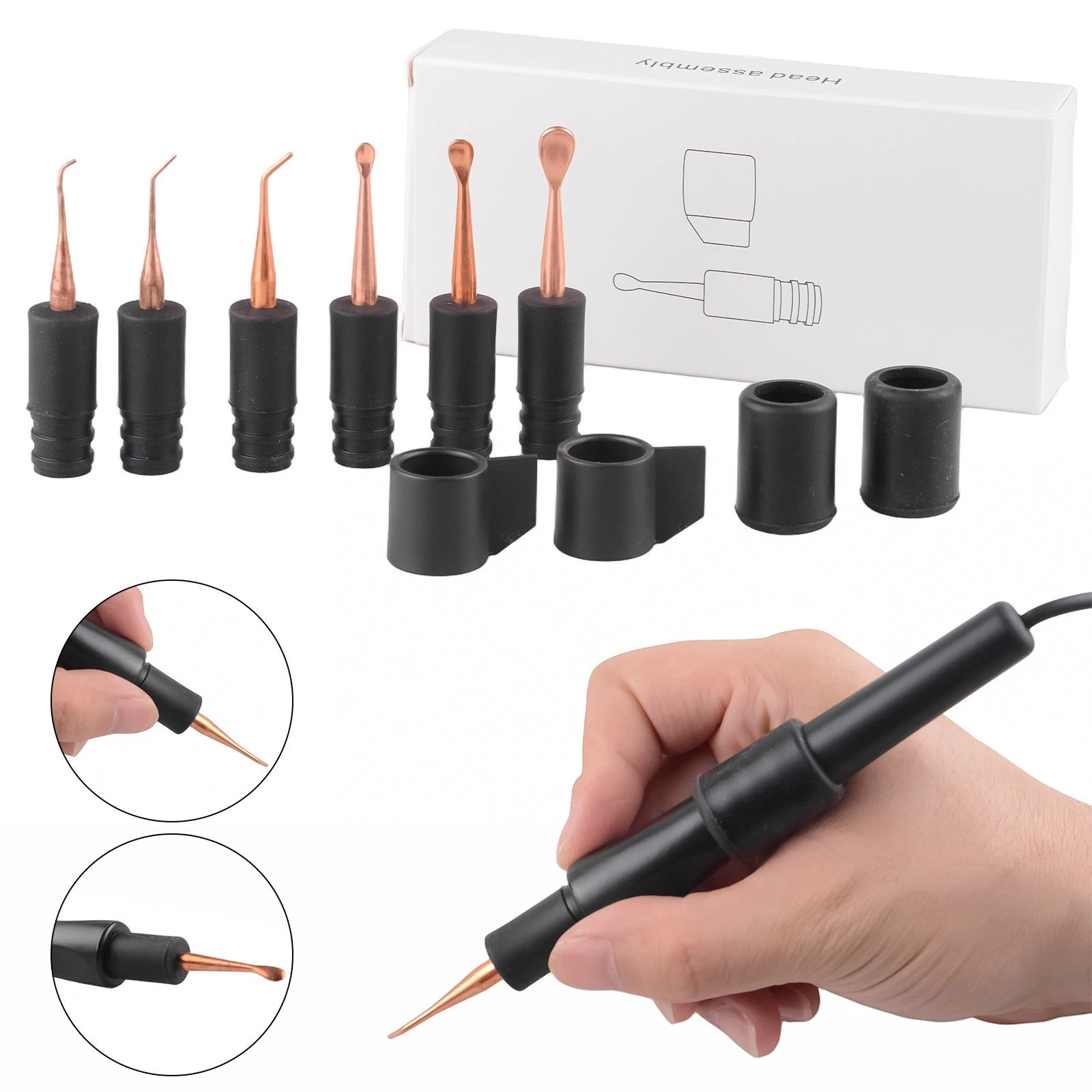 6 Replaceable Wax Carving Tips For Dental Electric Wax Knife