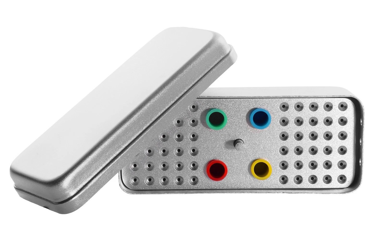 60-Hole Aluminum Box for Dental Endodontic File Autoclave Sterilization