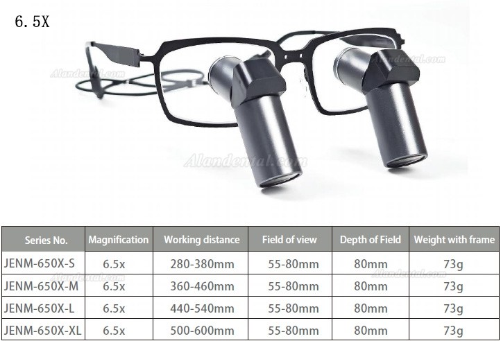 Micare JENM-350X ERGO TTL Type Dental Ergonomic Loupes 3.5X Medical Surgical Binocular Loupes