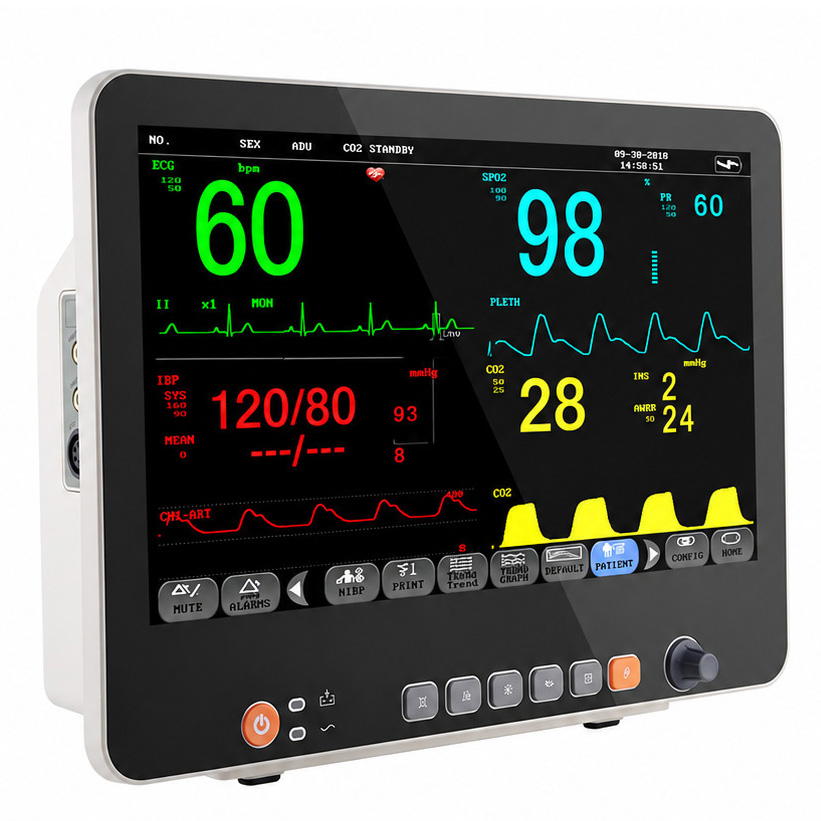 15.6" Multi-parameter Patient Monitor ECG NIBP RESP TEMP SPO2 PR 