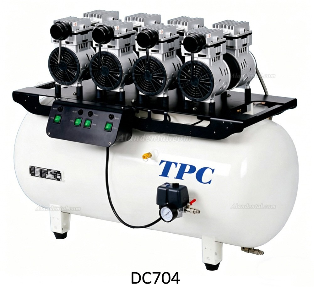 TPC DC701/702/703/704 Dental Oilless Air Compressor 32-120L