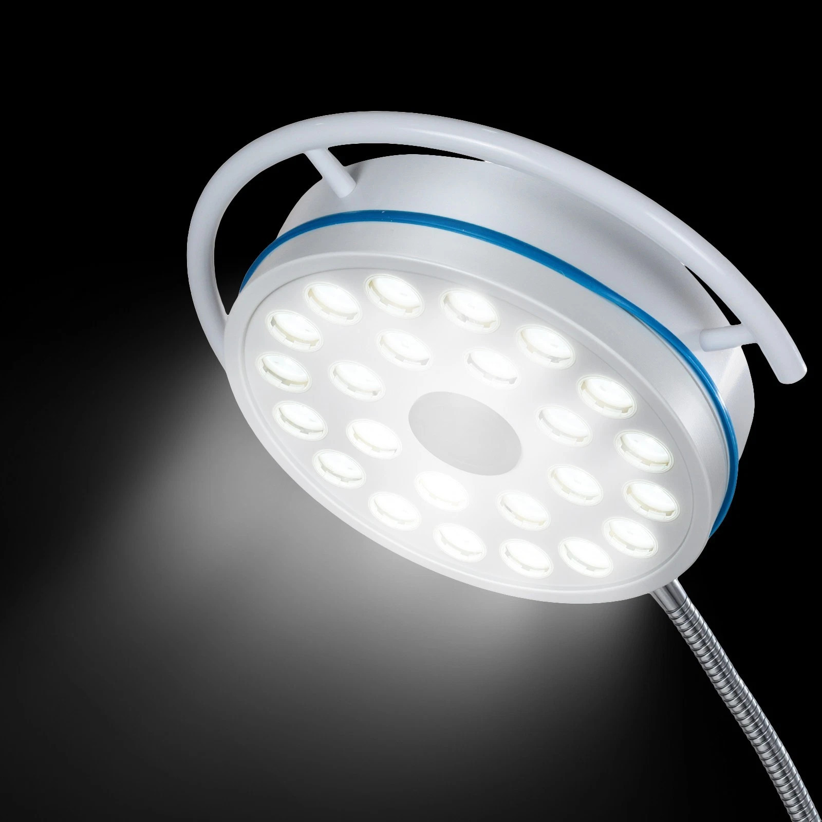 72W Floor Standing Dental Operation Light With 24 Cold Light Led Bulbs