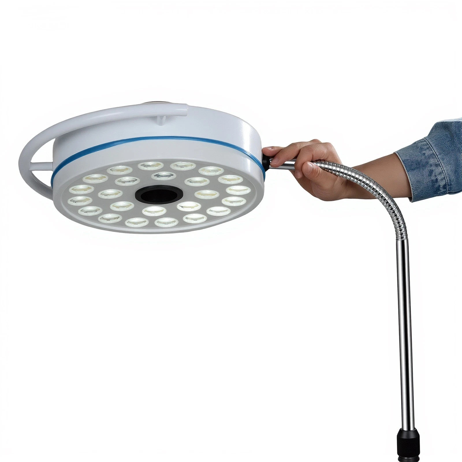 72W Floor Standing Dental Operation Light With 24 Cold Light Led Bulbs
