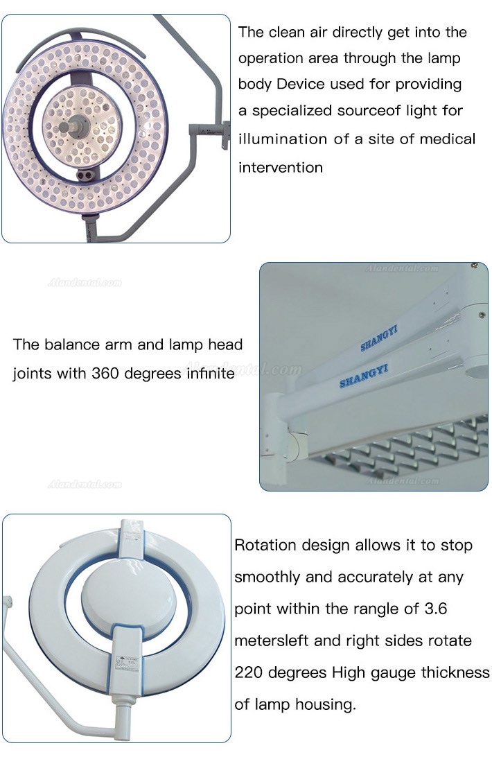 HFMED 760/760 Double Wings LED Dental Led Surgical Operation Theatre Light CE FDA Certification
