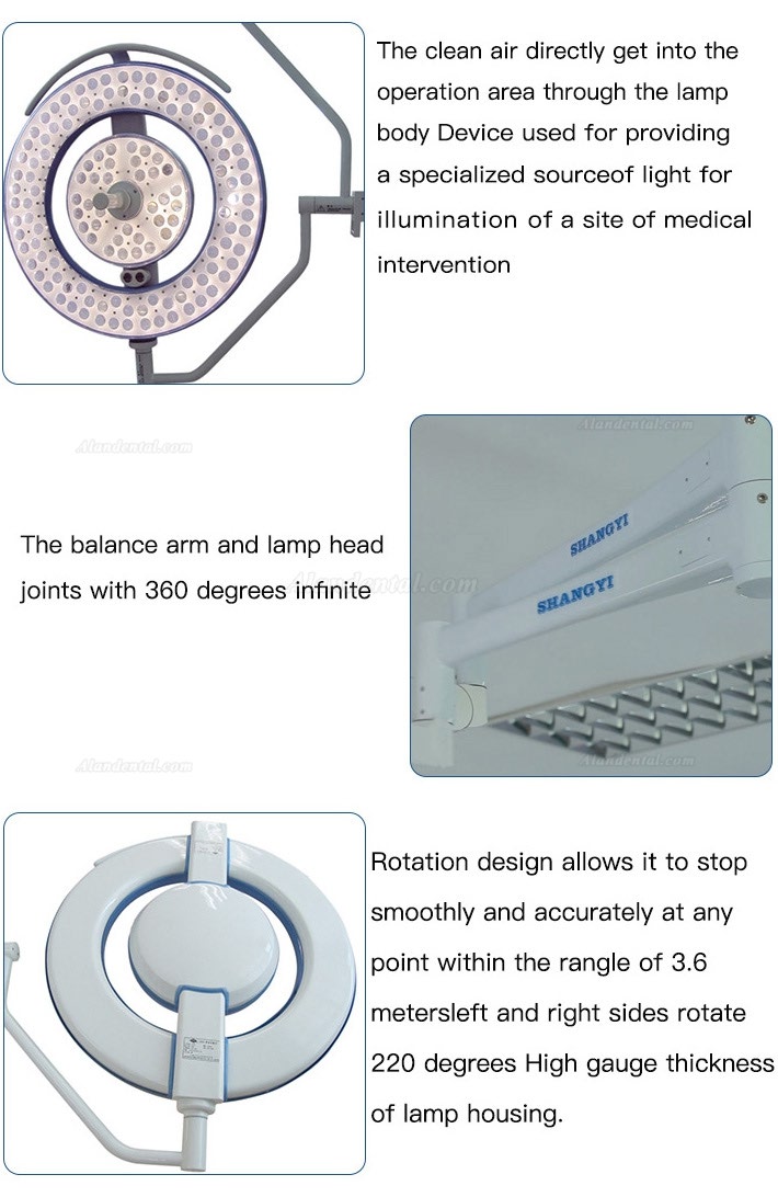 HFMED 760/760 Double Wings LED Dental Led Surgical Operation Theatre Light CE FDA Certification