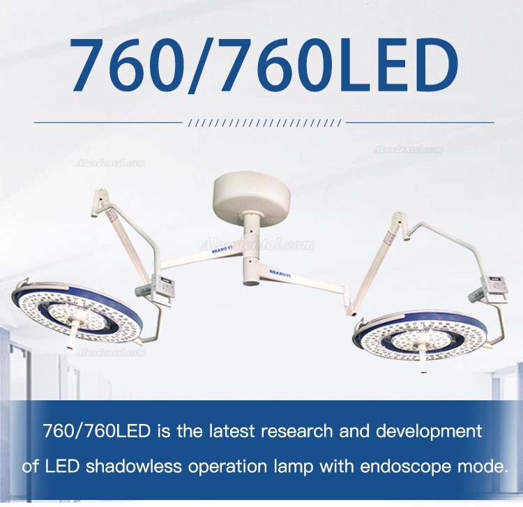 HFMED 760/760 Double Wings LED Dental Led Surgical Operation Theatre Light CE FDA Certification