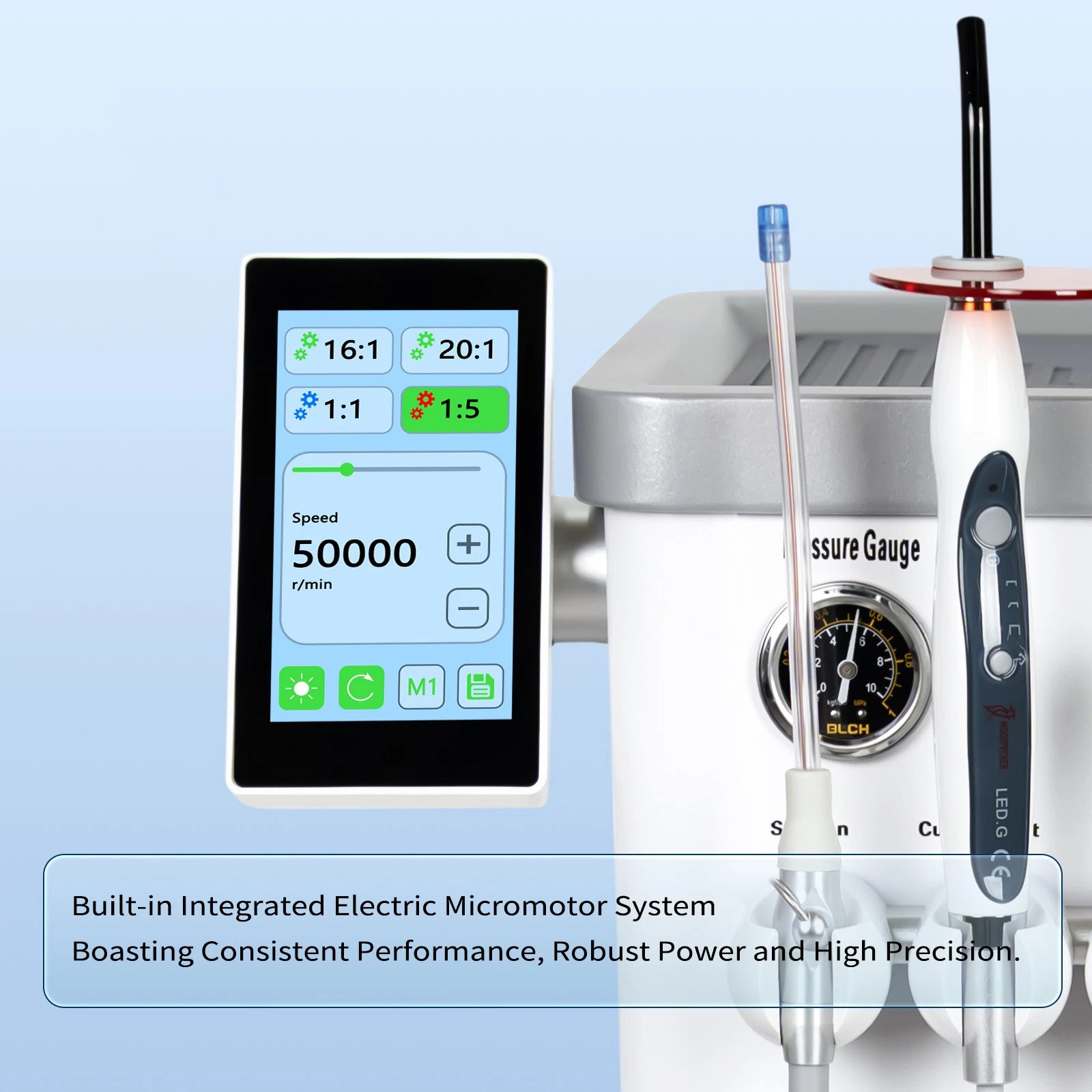 ANZHI AZ-202-1 Portable Dental Mobile Delivery Unit with Air Compressor + Micro Motor