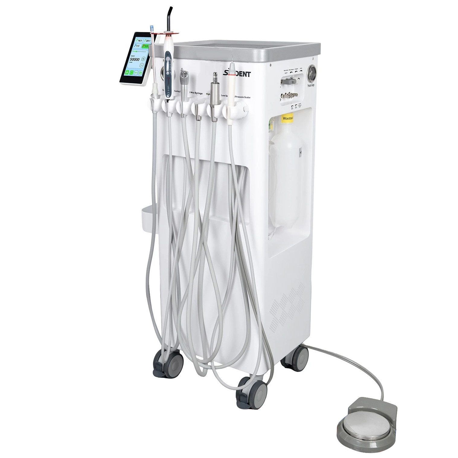 ANZHI AZ-202-1 Portable Dental Mobile Delivery Unit with Air Compressor + Micro Motor