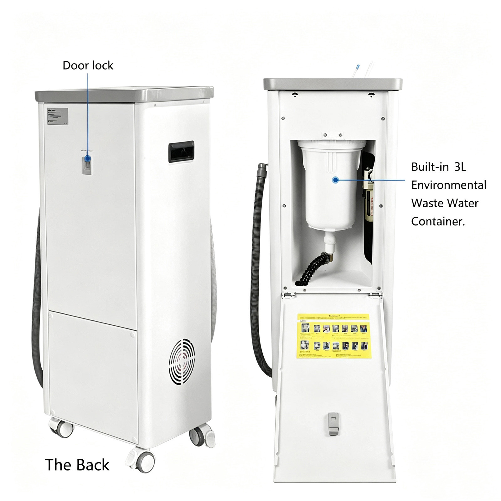 ANZHI AZ-AP302D Dental Mobile Delivery Unit Built-in Air Compressor