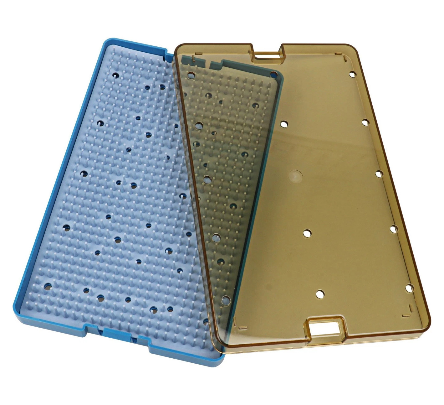 3Pcs Dental Autoclavable Sterilization Tray Silicone Disinfect Box
