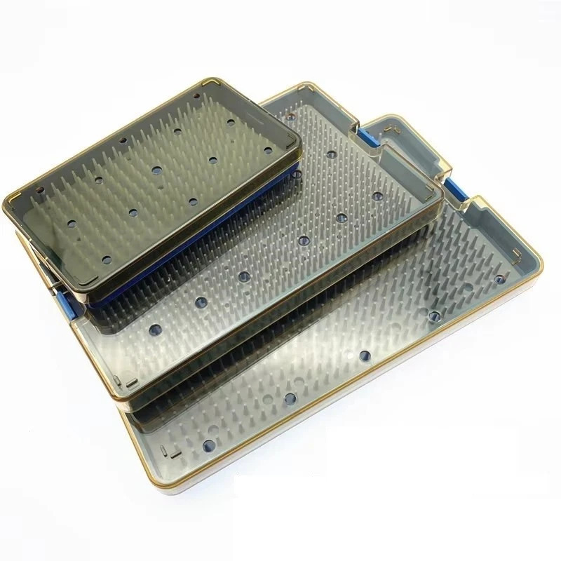 3Pcs Dental Autoclavable Sterilization Tray Silicone Disinfect Box