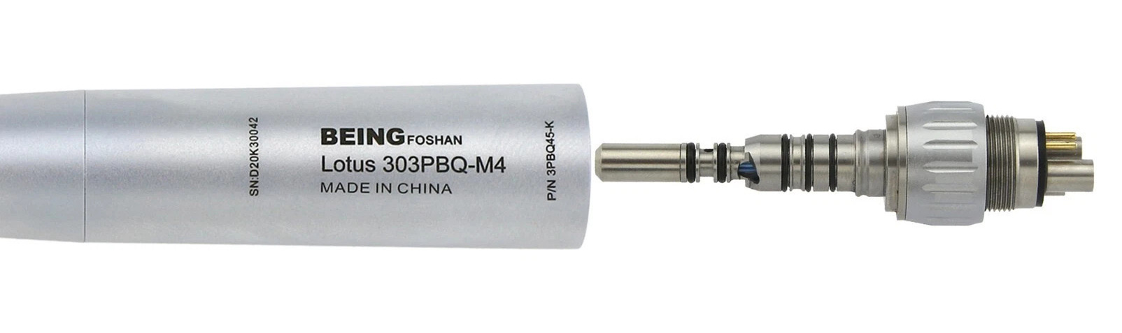 Being 303PBQ45-K Dental 45?Degree Surgical Turbine Handpiece Compatible with KaVo Coupling