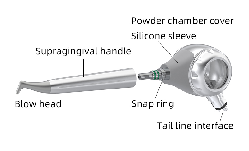Dental Air Polisher / Dental Bicarbonate Jet Air Flow 2/4 Hole