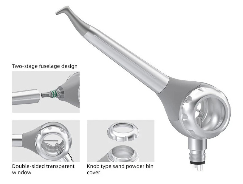 Dental Air Polisher / Dental Bicarbonate Jet Air Flow 2/4 Hole