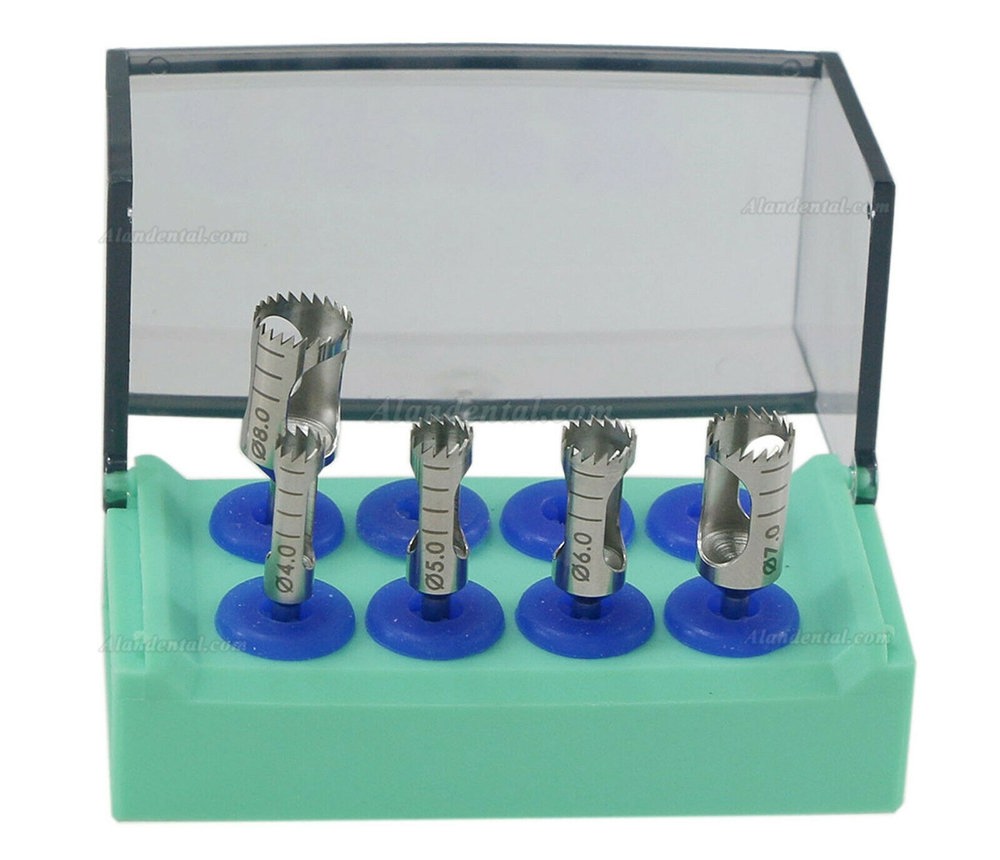 5Pcs/Kit Trephine Dental Implant Surgery Bone Graft Drill Surgical Bur & Holder