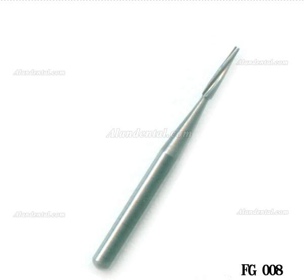 100PCS FG 1.6mm Taper Fissure Carbide Burs