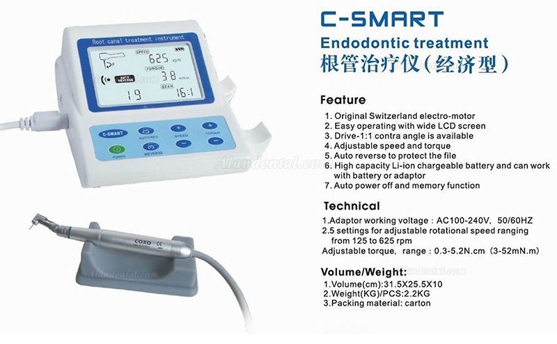 YUSENDENT® C-SMART Dental Root Cannal Treatment Endodontic Endo Motor with LCD Screen 